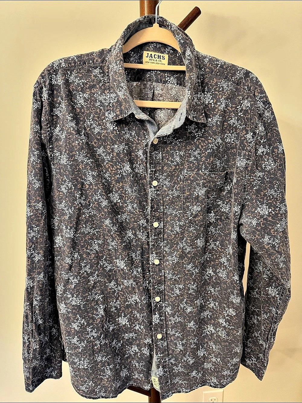 Jachs New York Floral Cotton Shirt XL Like New